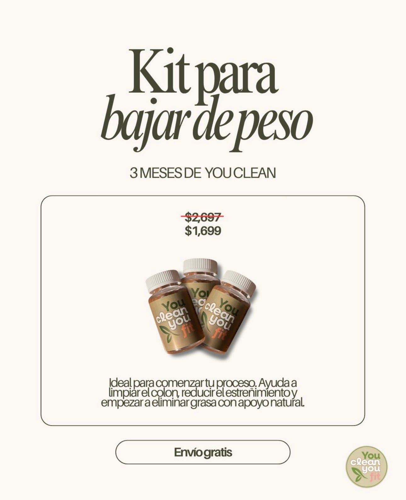KIT PARA BAJAR DE PESO 3M