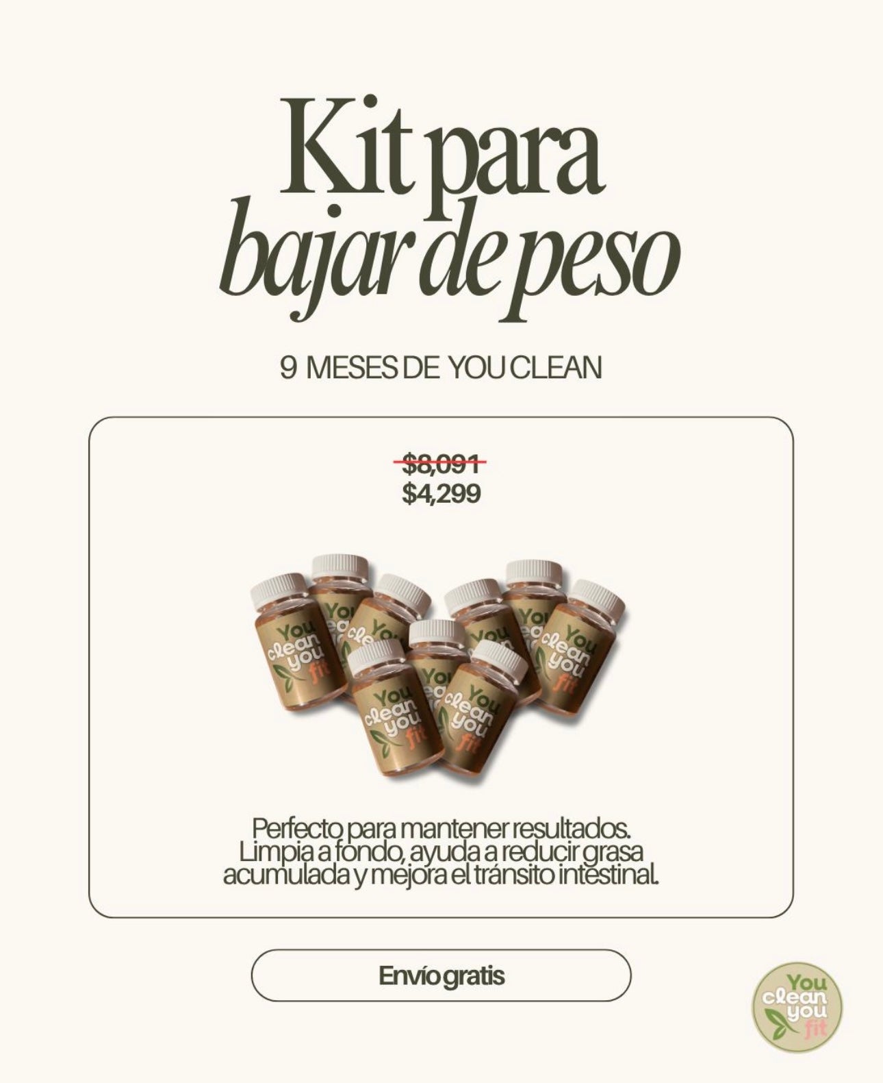 KIT PARA BAJAR DE PESO 9M