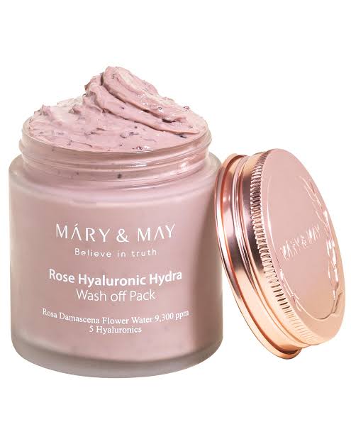Vegan Rose Hyaluronic hydra Wash Off Pack - Mary & May