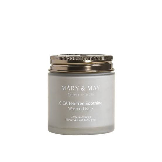 Vegan Cica Tea Tree SOOTHING Wash Off Pack - Mary & May